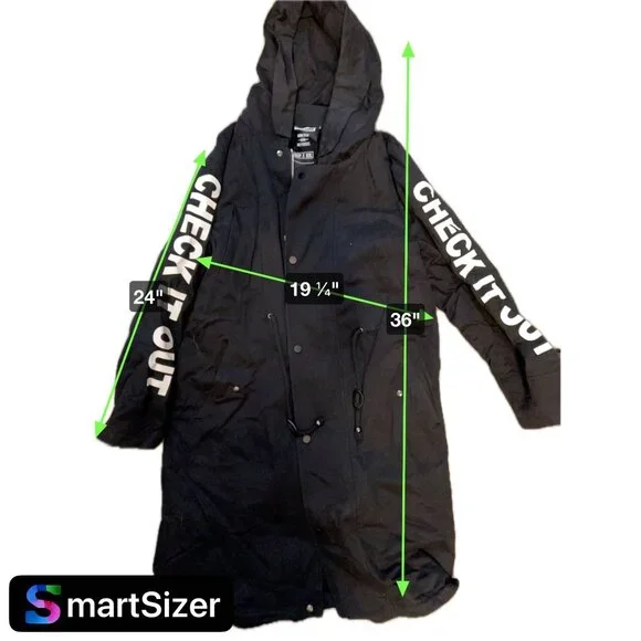 Reshake "Keep it real" Black Unique Trenchcoat